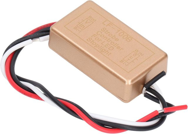 TOMTOP JMS LED Blinkrelais Flash Strobe Controller Steuermodul für Auto Motorrad Yacht in Beige - Bild 1