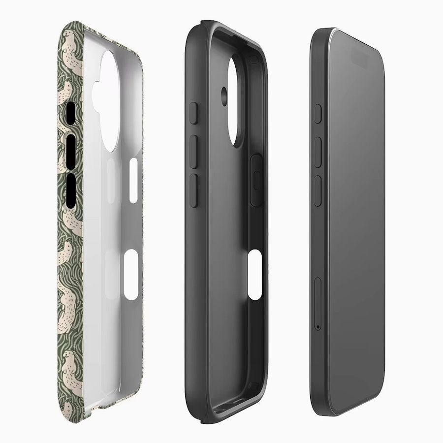 Moss Otter Robuste Handyhülle für iPhone 17 16 15 14 13 Pro Max Plus mit Magnetfunktion in Grün - Bild 2