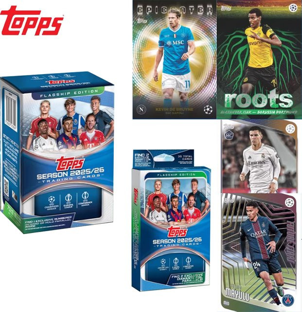 Topps Champions League Messi Yamal Signatur-Kartenserie, Sammelkarte - Bild 1