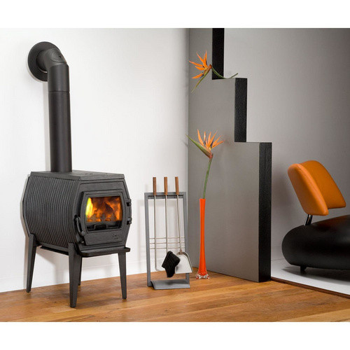 GLOBEFIRE Gussofen Charon I aus Gusseisen in Schwarz mit 7 kW Leistung - Bild 5
