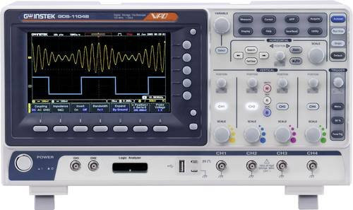 GW Instek GDS-1104B Digital-Oszilloskop 100MHz 1 GSa/s 10 Mpts 8 Bit in Grau - Bild 1