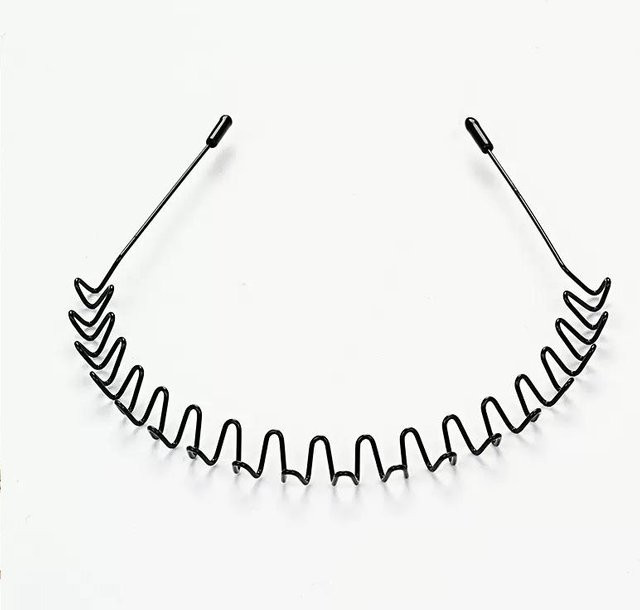 Stirnband Metall, Schwarz, Unisex - Bild 1