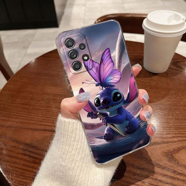 Stitch Disney Klare Hülle für Samsung Galaxy A-Serie, Weiche Stoßfeste Abdeckung, Multicolour - Bild 1