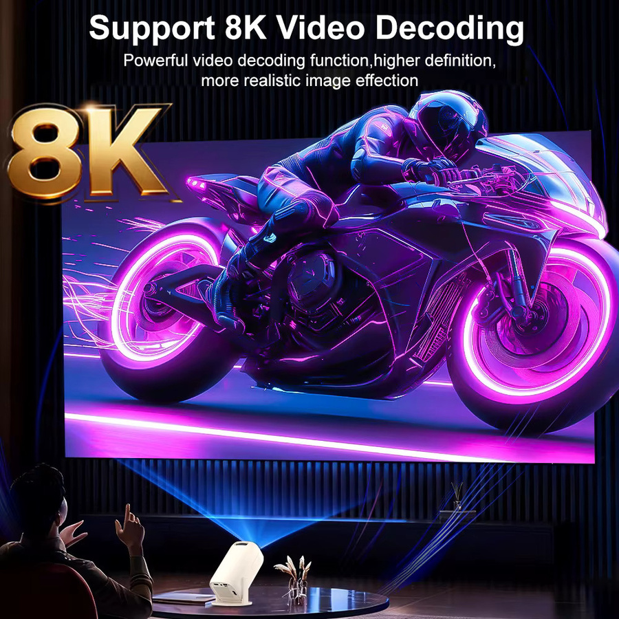 Salange V5 Smart Mini-Projektor mit Android 14, Allwinner H723, 8K-Dekodierung, WiFi 6 und Bluetooth 5.2 für dein Heimkino und Outdoor-Video-Erlebnisse - Bild 5