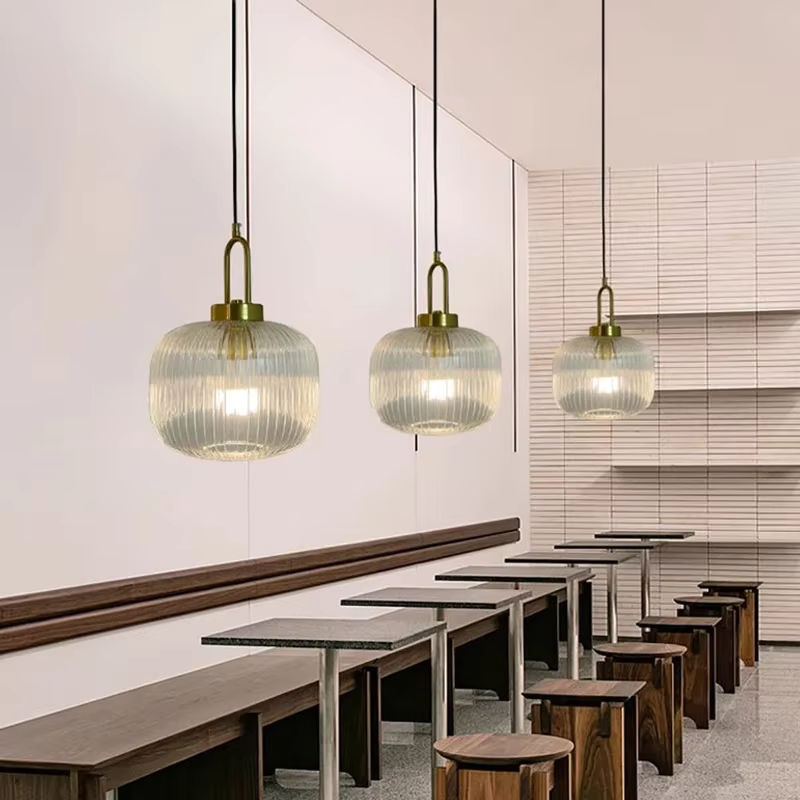 DARHYN Nordic LED Glas Anhängerleuchte in Transparent für Wohnzimmer und Schlafzimmer - Bild 3
