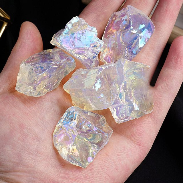 TolTales Unregelmäßiger Roh-Opal in Multicolour als Edelstein für Aromatherapie und Kunsthandwerk - Bild 1