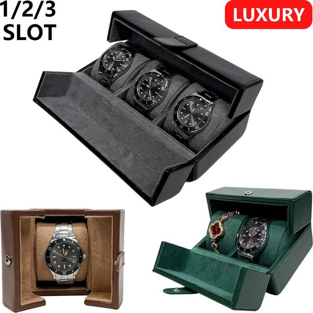 KTMGAVA Uhrenbox, PU Leder, Schwarz, Unisex - Bild 1