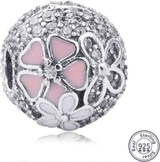 Allbestart Charm Ariel Ballon, 925 Silber, Zirkonia, Damen, grau - Bild 1