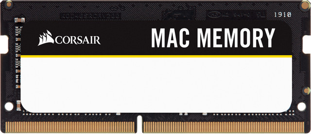 Corsair Mac Memory DDR4 RAM Kit 32 GB 2 x 16 GB SO DIMM 260-PIN 2666 MHz PC4-21300 CL18 1.2 V non-ECC Schwarz - Bild 1