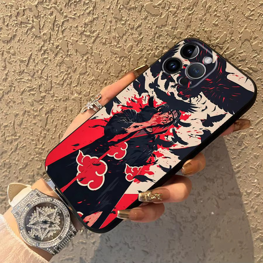 Weiche Handyhülle im Naruto Anime Design für iPhone Modelle in Schwarz und Multicolour - Bild 4
