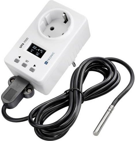 H-Tronic UTS1000 Temperaturschalter in Weiß mit Messbereich von -99 bis 850°C - Bild 1