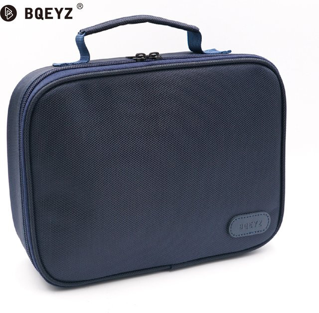 BQEYZ Tragebox zur Aufbewahrung von Kopfhörern und Zubehör in Blau - Bild 1