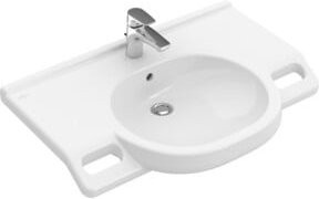 Villeroy & Boch Waschtisch VICARE aus Keramik in Weiß, B/T: 80 x 55 cm, mit Hahnloch und ohne Überlauf - Bild 1