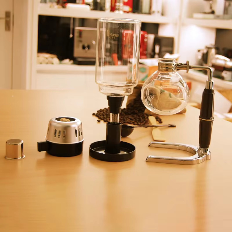 VINRITO Siphon-Kaffeemaschine im japanischen Stil aus Glas, transparent, TCA-Modell - Bild 3