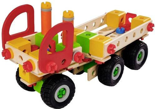 Eichhorn Constructor LKWs Bauteilset Holzteile ab 5 Jahren 135-teiliges Set - Bild 2