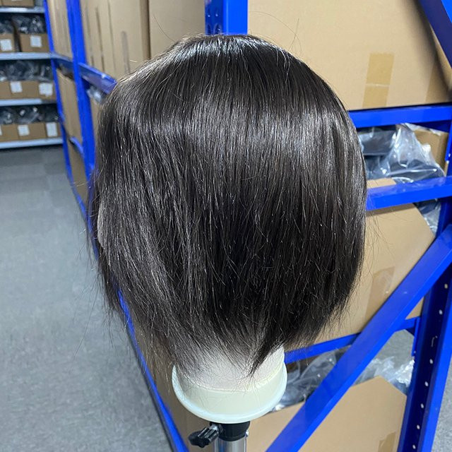 EHairc Haarprothese für Männer, 8 Zoll, 100 % Echthaar, 0,08 mm Dicke - Bild 1