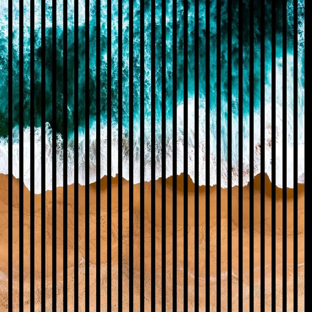 FN Acustico Akustikplatte Meer Bunt aus PET und MDF mit Klebefolie, B/H/T: 113,3 x 19 x 119,5 cm - Bild 1