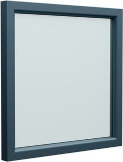 Josef Meeth Fenster und Türen Energiespar-Fenster feststehend, silberfarben, B: 40 cm, H: 80 cm - Bild 1