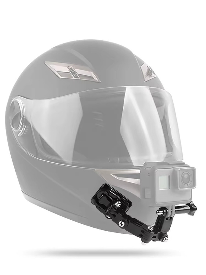 HONGDAK Sportkamera-Zubehörset Schwarz für GoPro 12 11 10 Insta360 X3 X4 SJCAM mit universellem verstellbarem Montageset - Bild 6