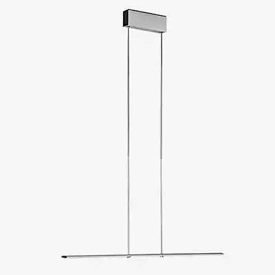 Baltensweiler Let D LED Pendelleuchte in Silber, Aluminium eloxiert, Warmweiß 3.000 K, Breite: 100 cm - Bild 1