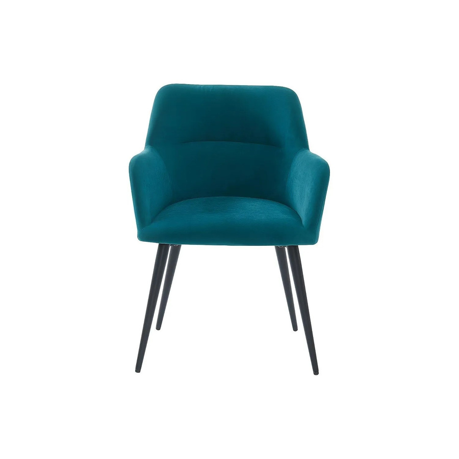 Vente-unique Stuhl Heka in Blaugrün aus Stoff und Metall, Breite: 59,5 cm - Bild 2
