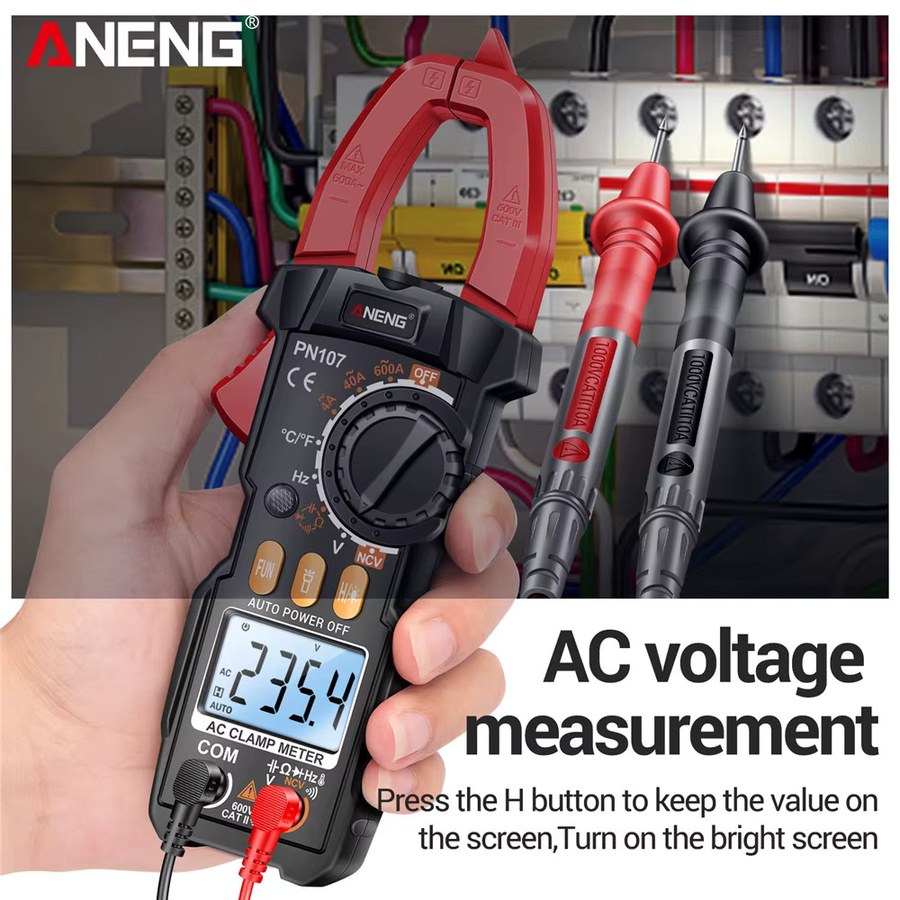 ANENG Elektriker Werkzeug-Kit mit PN107 Digital Clamp Meter Multimeter und BT189 Batterie Detektor - Bild 3