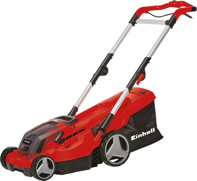 Einhell Power X-Change Akku-Rasenmäher GE-CM 36/37 Li Solo mit 37 cm Schnittbreite und 45 l Fangkorb in Rot - Bild 1