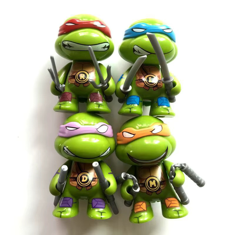 Potdemiel Ninja Turtles TMNT-Figur, 4-teiliges Set, mit beweglichen Gelenken - Bild 5