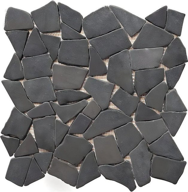 Vente-unique Moli Wandfliese in Grau mit Marmoroptik, B/H: 30 x 30 cm - Bild 1