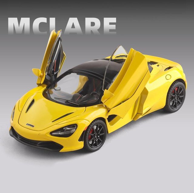 Linyi toy car 720S Sportwagen Modell, 1:24, Metall, mit Licht und Sound, ab 18 Jahren - Bild 1