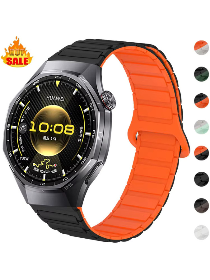 Uhrenarmband Silikon, Schwarz, Unisex, 20mm 22mm - Bild 5