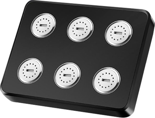 Yiran bag 360° Mini-Surround Druckduschkopf in Schwarz mit Wasserersparnis - Bild 1