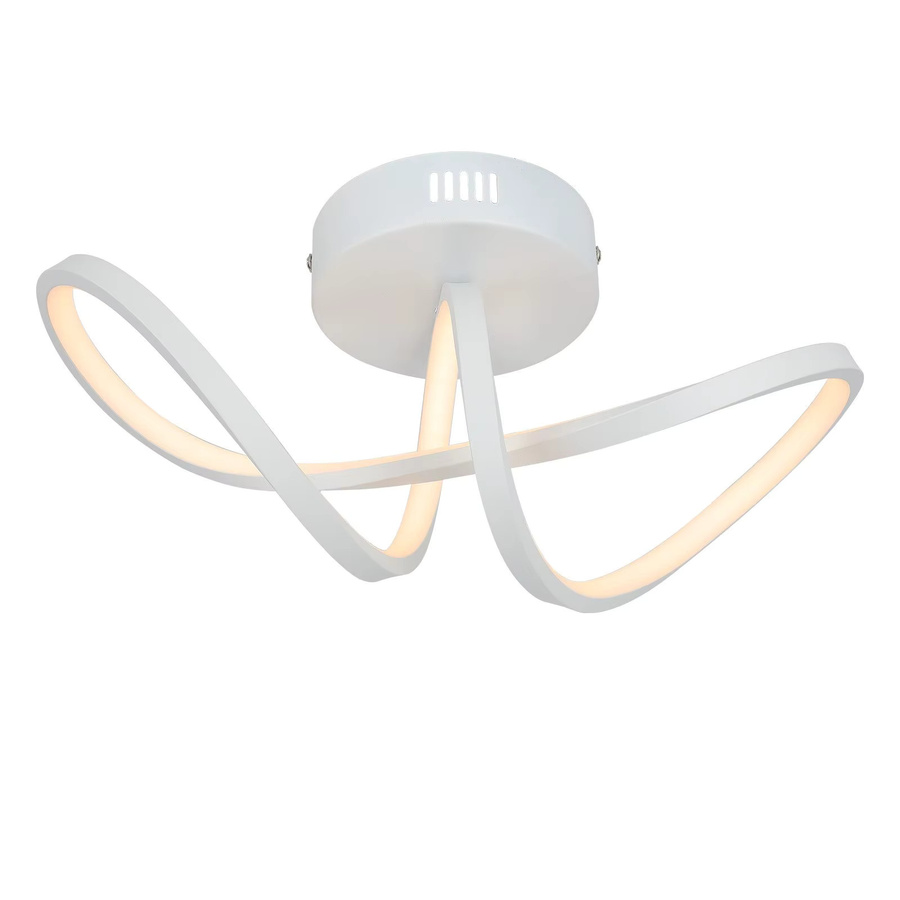 Cliheet Moderne Runde LED-Deckenleuchte in Weiß, 12W, 3000K Warmweiß, Omnidirektionale Beleuchtung für Wohnzimmer, Schlafzimmer, Küche, Flur und Büro - Bild 2