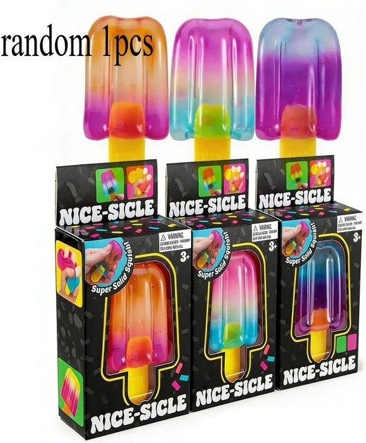 NEEDOH Nice-Sicle Eis am Stiel, Sensorisches Quetschspielzeug, ab 3 Jahre - Bild 1