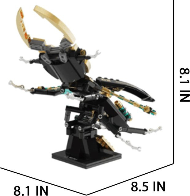 Linyi toy Sammlungsset Bausteine Käfer Maschinen Gebäude 494 Teile - Bild 1