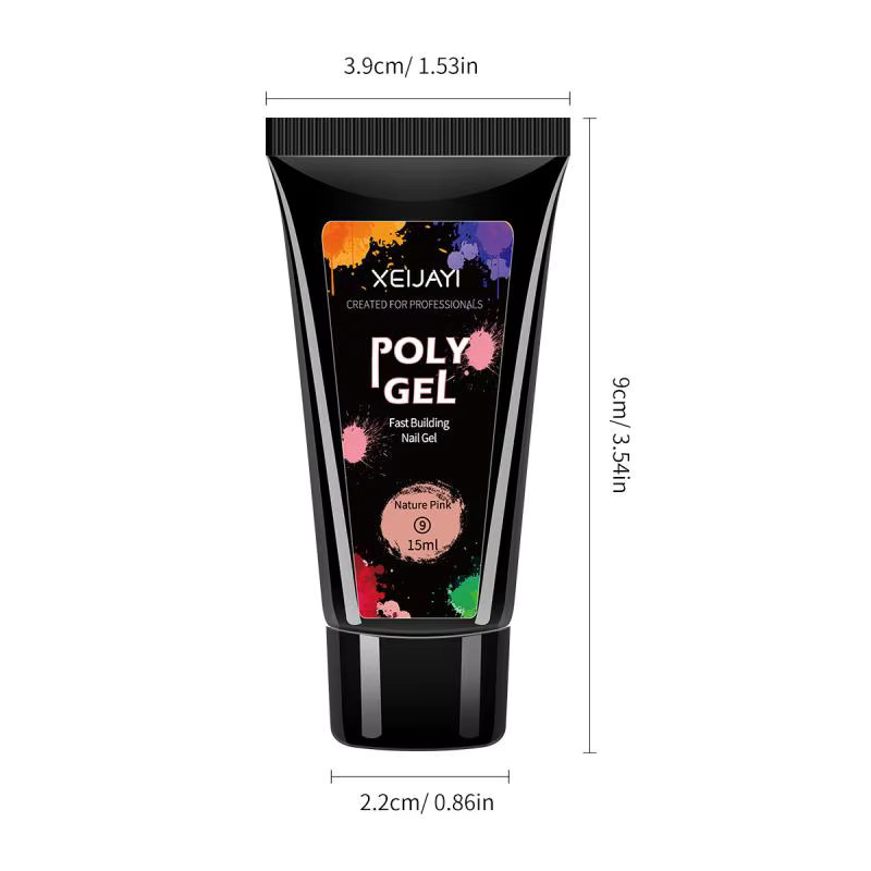 HNKMP Nagelverlängerungsgel, Nature Pink, glänzend, 15 ml - Bild 6