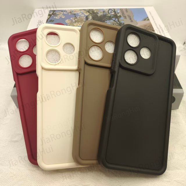 Luxus Candy Matte Soft Cover für OPPO A5 Pro 4G und 5G in Schwarz - Bild 1
