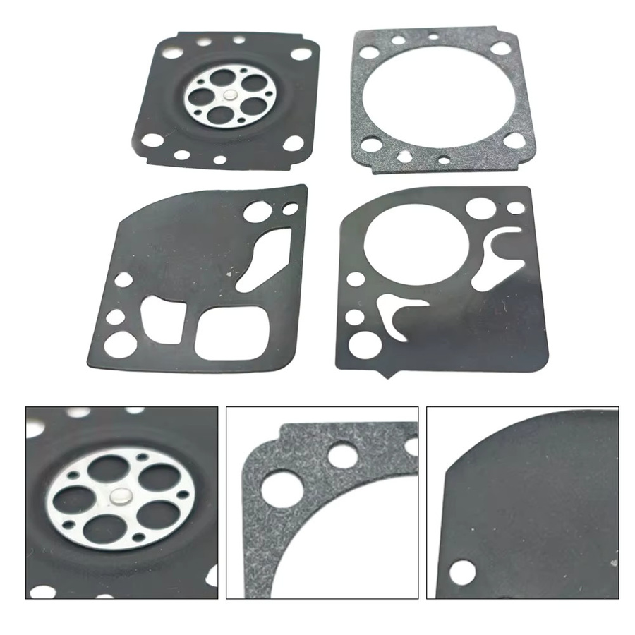 DAZZLEEX Vergaser-Reparatursatz mit 4 Dichtungen in Schwarz für BR500 BR600 BR800 Rucksackgeräte Ersatz für 42830071700 - Bild 3