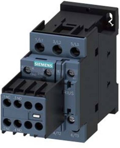 Siemens Schütz 3RT2028-1AP04 in Grau mit 3 Schließern 690 V/AC und 230 V AC 18,5 kW/400 V - Bild 1