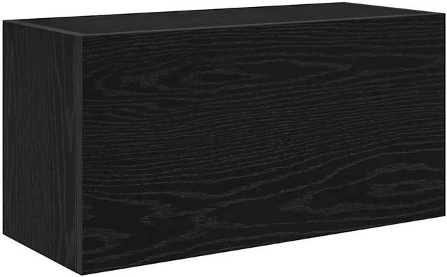 vidaXL Bad-Wandschrank Schwarz aus Holzwerkstoff B/T/H: 60 x 25 x 30 cm - Bild 1