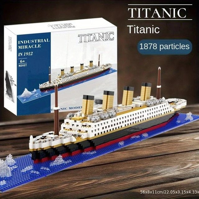 Titanic Kreuzfahrtschiff, Montagebausteine, ab 14 Jahren - Bild 1