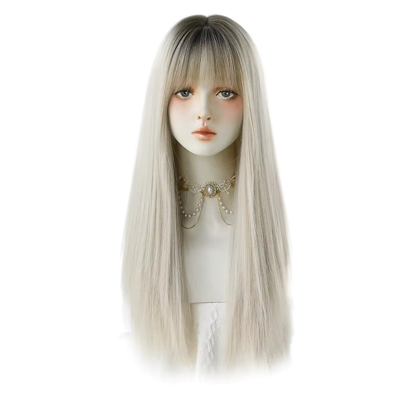 7JHH WIGS Perücke, beige, lang, gerade, Damen - Bild 5