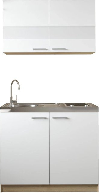 Respekta Küchenmöbel-Set Merle in Weiß mit Glastüren und Soft-Close-Funktion, B/H/T: 100 x 200 x 60 cm - Bild 2