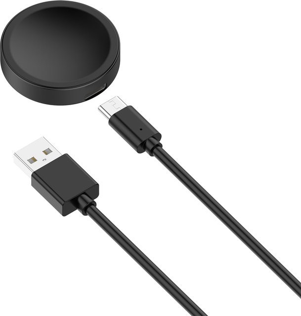 Samsung Metall-Ladegerät für Galaxy Watch 8 7 6 Classic Ultra 5 Pro 4 3 Active 2 in Schwarz - Bild 1