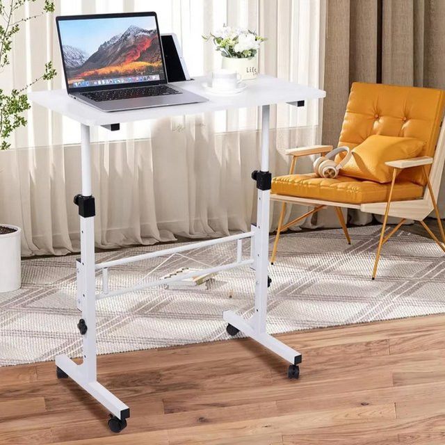 Höhenverstellbarer mobiler Stehschreibtisch TWISTER.CK in Schwarz mit Rollen für Büro und Zuhause - Bild 1