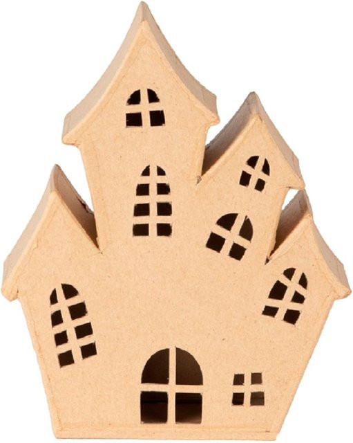 décopatch Papphaus Crazy Castle Halloween mit LED Teelichtern - Bild 1