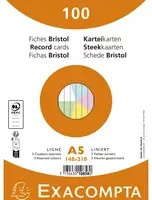 Exacompta Karteikarten DIN A5 liniert aus Papier - Bild 1