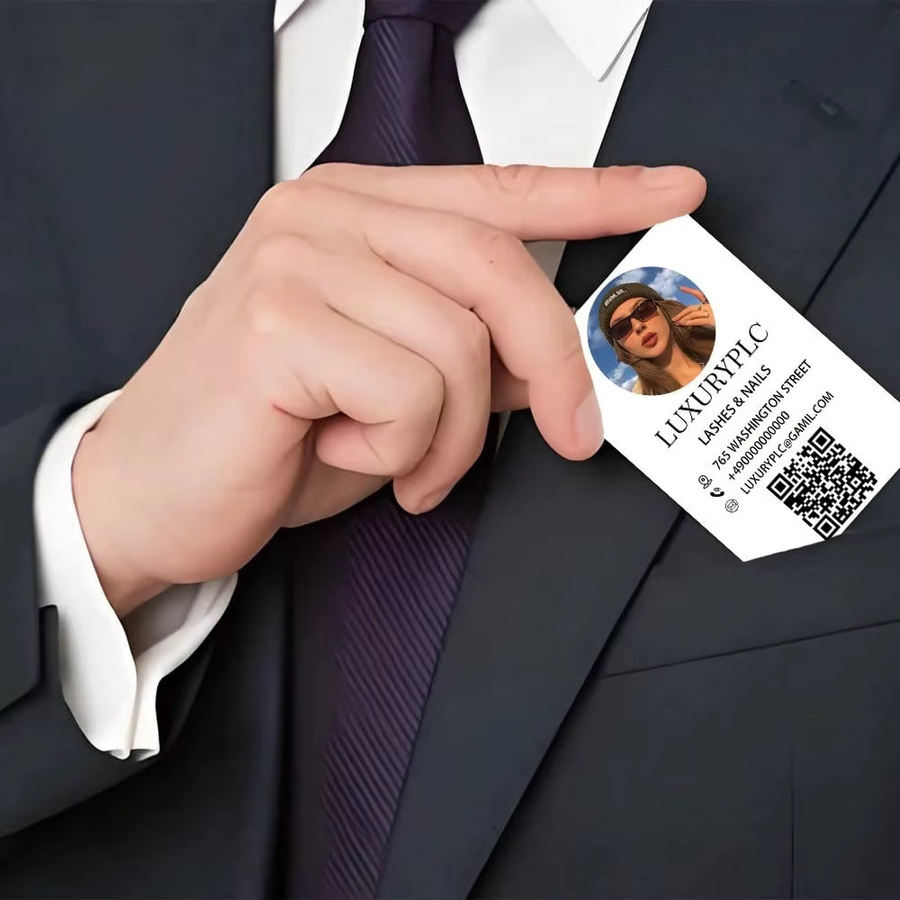 Personalisierte QR-Code-Geschäftskarten aus Papier für Büro und Schule - Bild 3