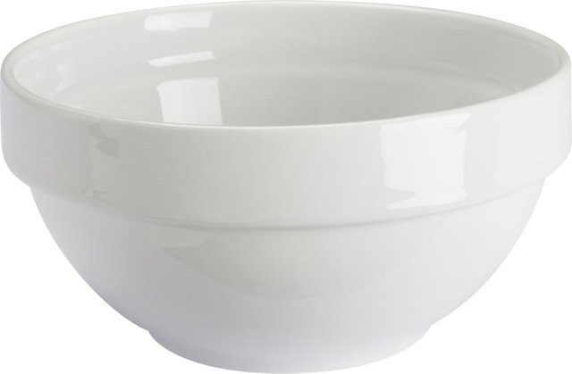 PULSIVA Schale Sao Paulo aus Keramik, weiß, 6er Pack, 350 ml, Durchmesser: 12 cm, Höhe: 6 cm - Bild 1