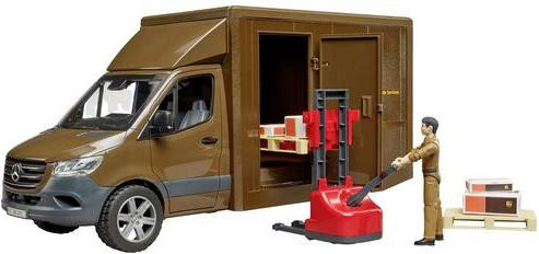 Bruder Mercedes Benz UPS Sprinter Modellfahrzeug mit Fahrer und Zubehör